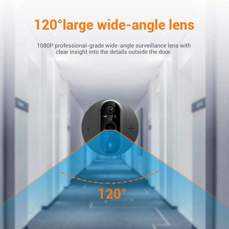 ESCAM C89 1080P 4.3 inch Smart Digital Door Viewer, Support Wide Angle PIR & Night Vision Photo(Dark Grey)