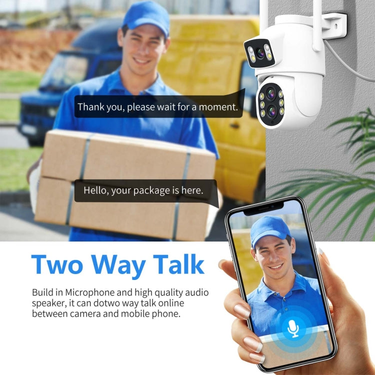 ESCAM QF500 5+5MP Motion Detection WiFi Intelligent 10X Optical Zoom Camera(EU Plug)