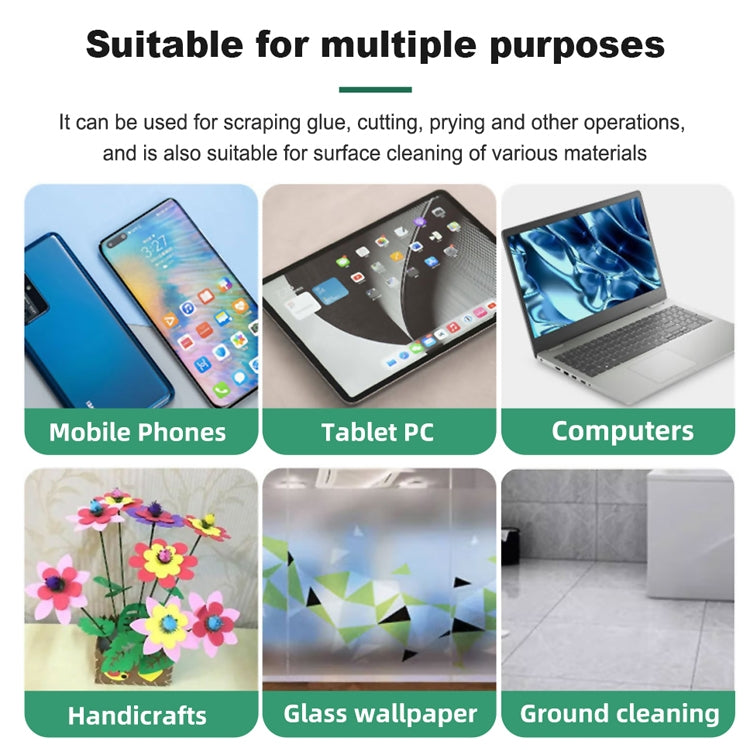 BEST VBST-80A 8 in 1 Stainless Steel Multipurpose Magnetic Double-sided Glue Removal Scraper Set