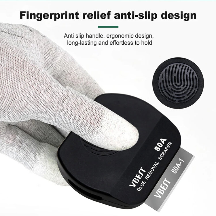 BEST VBST-80A 8 in 1 Stainless Steel Multipurpose Magnetic Double-sided Glue Removal Scraper Set