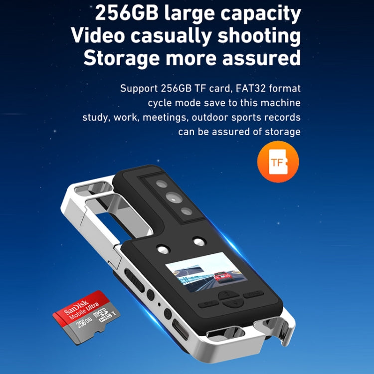 D6 2K Acoustic and Visual Distress Signal Cycling SOS Recorder with Light(Black)