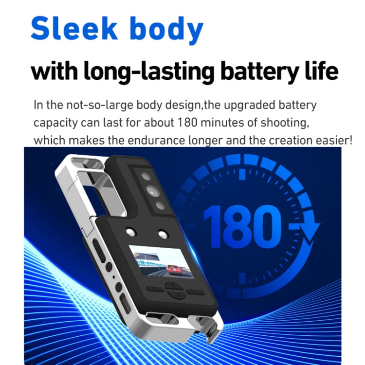 D6 2K Acoustic and Visual Distress Signal Cycling SOS Recorder with Light(Black)