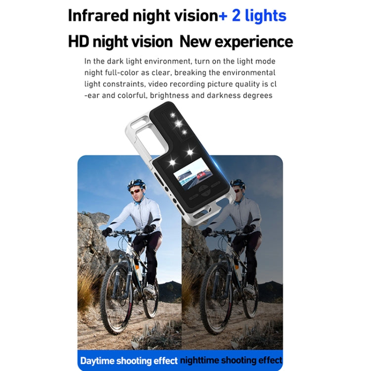 D6 2K Acoustic and Visual Distress Signal Cycling SOS Recorder with Light(Black)