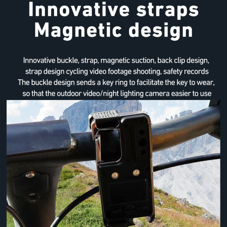 D6 2K Acoustic and Visual Distress Signal Cycling SOS Recorder with Light(Black)