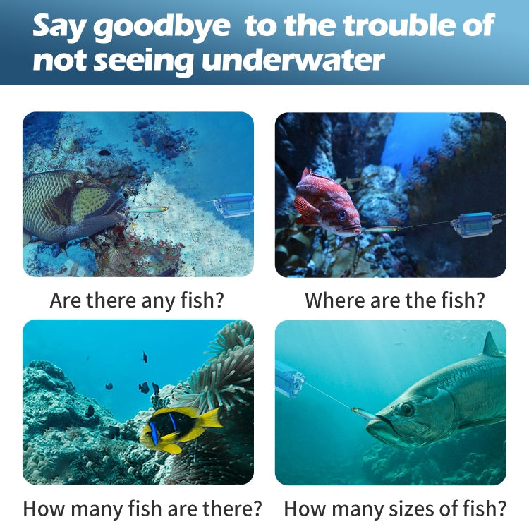 Lure 1080P Wireless Underwater Fishing Video Camera with Loop Recording / APP Remote Control(Blue)
