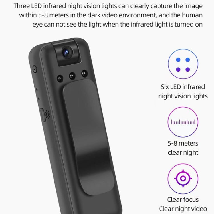 A14 HD Infrared Night Vision WiFi Motion Recorder(Black)