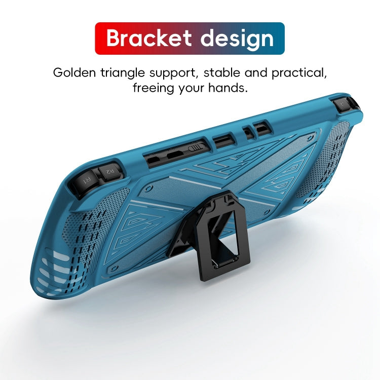 For SUBOR Q900 TPU Game Console Protective Case with Holder(Blue)