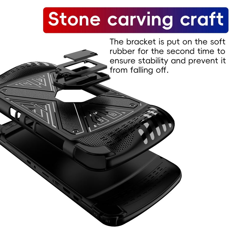 For SUBOR Q900 TPU Game Console Protective Case with Holder(Blue)