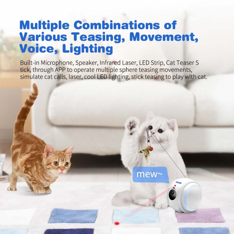 ESCAM QF011 2MP Smart Pet Robot Camera with Night Vision & APP Remote Control(EU Plug)