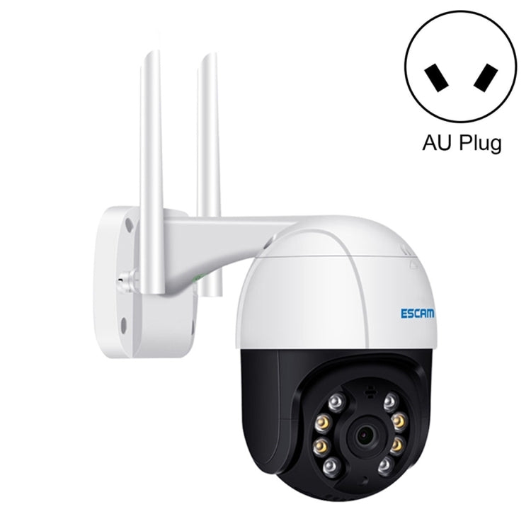 ESCAM QF518 5MP Smart WiFi IP Camera, Support AI Humanoid Detection / Auto Tracking / Dual Light Night Vision / Cloud Storage / Two Way Audio / TF Card, Plug:AU Plug(White)