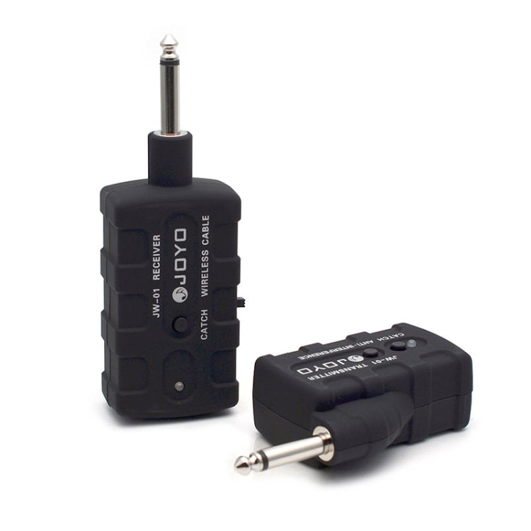 JOYO JW-01 Low Noise Portability Guitar Wireless Audio Transmitter Audio Receiver, Plug:EU Plug(Black)