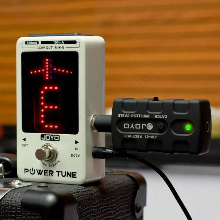 JOYO JW-01 Low Noise Portability Guitar Wireless Audio Transmitter Audio Receiver, Plug:US Plug(Black)