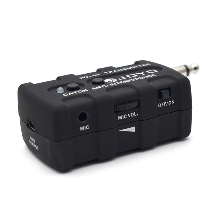 JOYO JW-01 Low Noise Portability Guitar Wireless Audio Transmitter Audio Receiver, Plug:US Plug(Black)