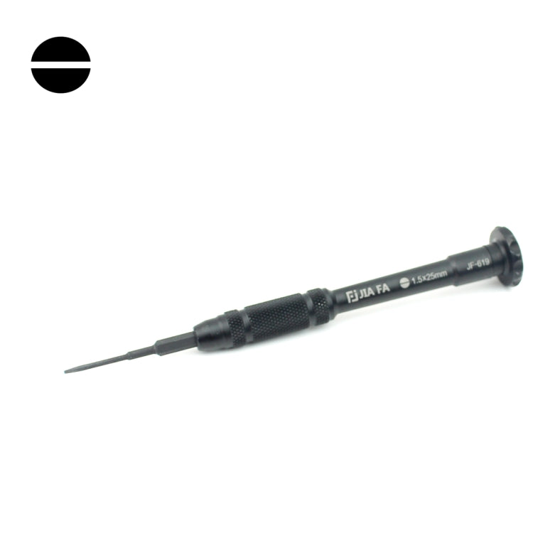 JIAFA JF-619-1.5 Mobile Phone Repair Tool 1.5 x 30mm Slotted Screwdriver(Black)