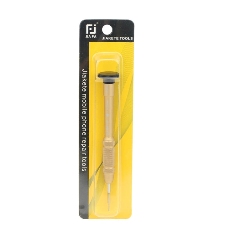 JIAFA JF-609-2.0 Mobile Phone Repair Tool 2.0 x 25mm Slotted Screwdriver (Gold)