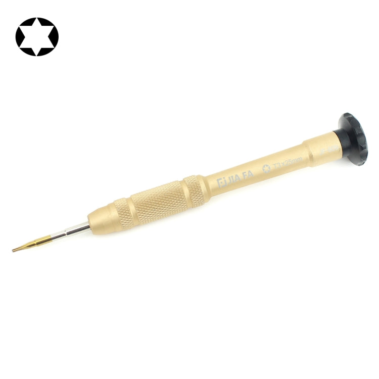 Professional Repair Tool Open Tool 25mm T3 Hex Tip Socket Screwdriver (Gold)