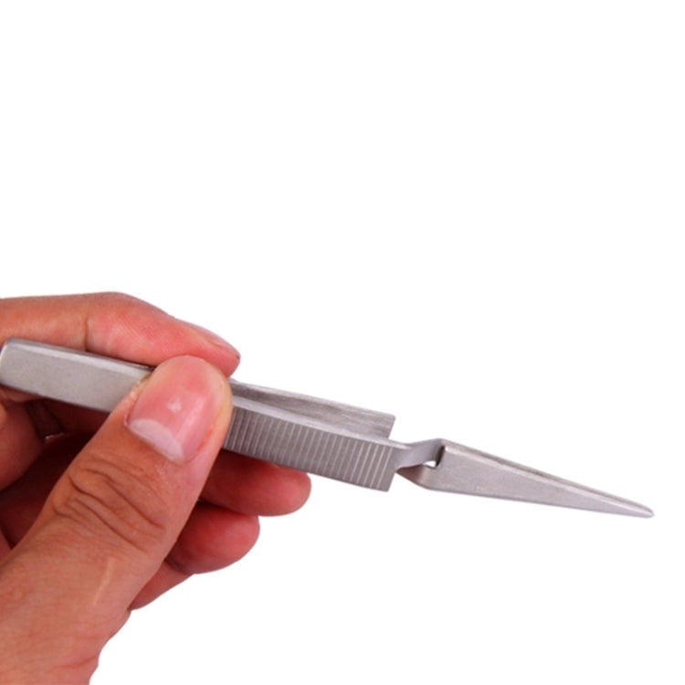 BEST BST-F12.5  Stainless Steel Self Closed Straight Laboratory Tweezers