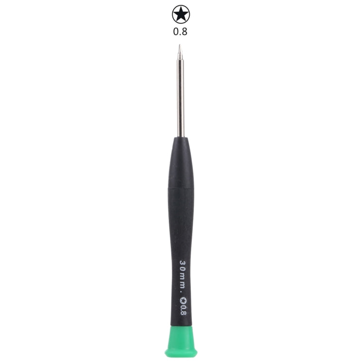 JIAFA JF-614 0.8 Metal + Plastic Mobile Phone Repair Tool Five Star Screwdriver(Green)