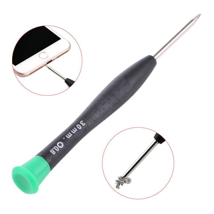 JIAFA JF-614 0.8 Metal + Plastic Mobile Phone Repair Tool Five Star Screwdriver(Green)