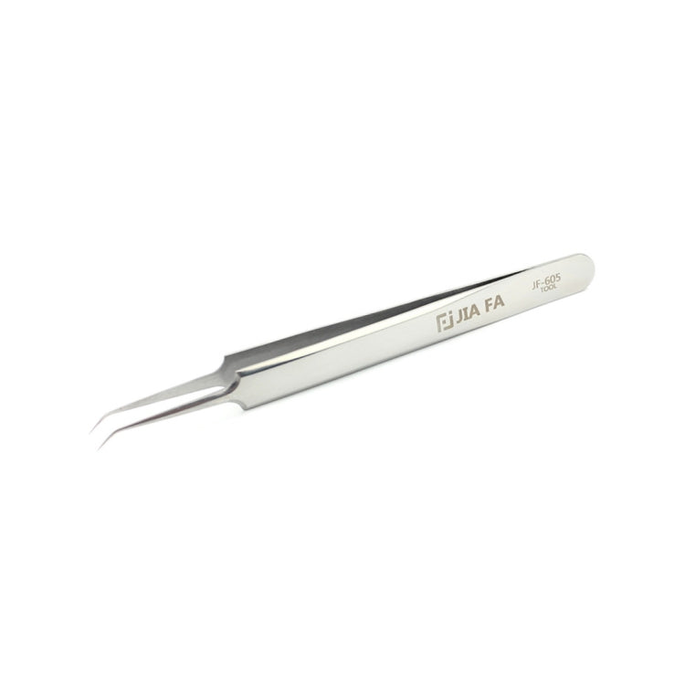 JIAFA JF-605 Stainless Steel Curved Tip Tweezers