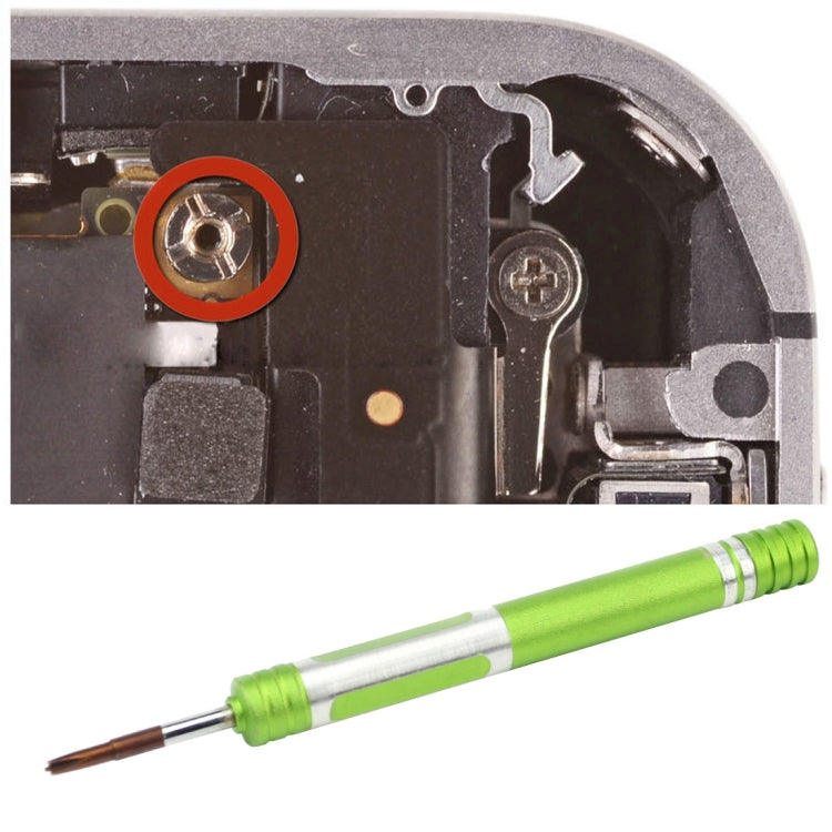 608-2.5 Hollow Cross Tip 2.5 Middle Bezel Repair Screwdriver(Green)