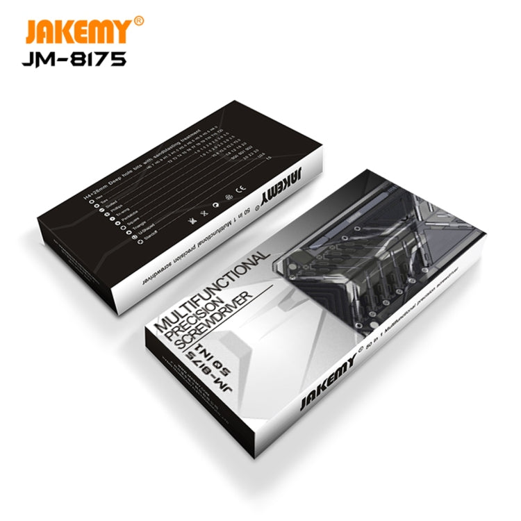 JAKEMY JM-8175 50 in 1 Double-sided Outer Box Multifunctional and Precision Screwdriver Tool Set