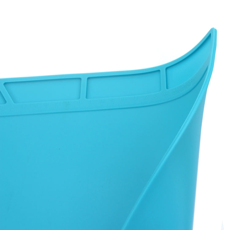 Maintenance Platform High Temperature Heat-resistant Repair Insulation Pad Silicone Mats, Size: 34.8cm x 25cm (Blue)