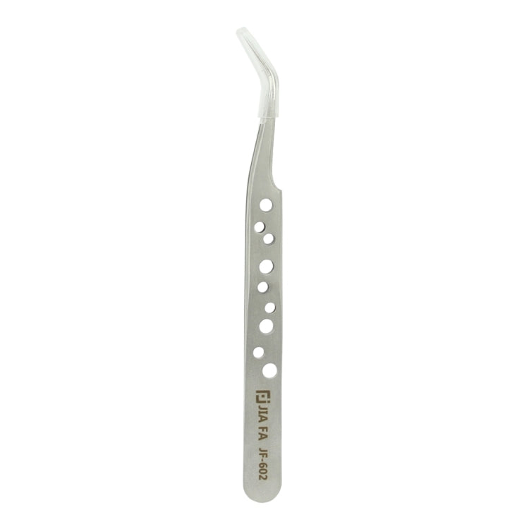 JIAFA JF-602 High-strength Curved Tip Tweezers(Silver)