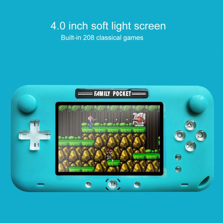 RS-52FC PSP 4.0 inch Pocket Console Handheld Game Player, Support 208 NES Classical Games (Blue)