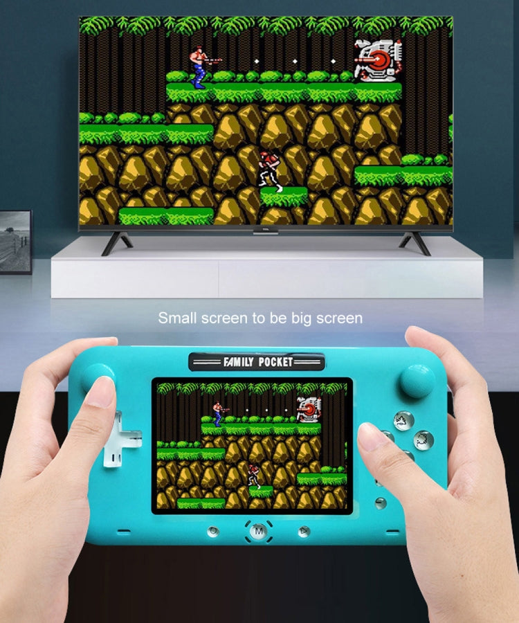 RS-52FC PSP 4.0 inch Pocket Console Handheld Game Player, Support 208 NES Classical Games (Blue)