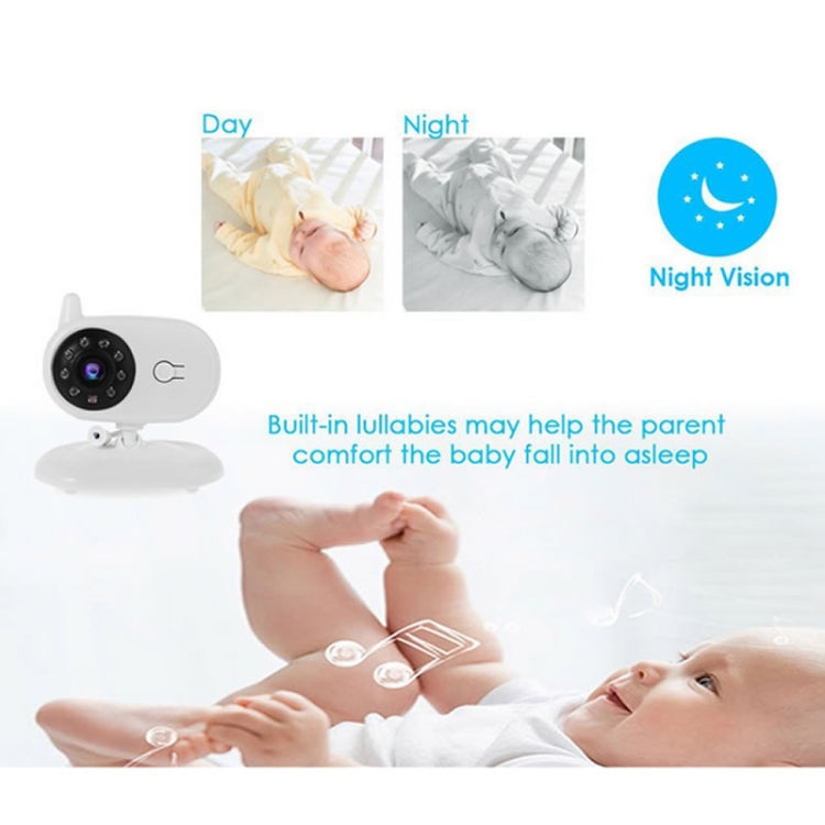 BM-850 3.5 inch LCD 2.4GHz Wireless Surveillance Camera Baby Monitor with 8-IR LED Night Vision, Two Way Voice Talk(White)