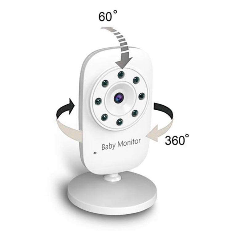 BM-SM24 2.4 inch LCD 2.4GHz Wireless Surveillance Camera Baby Monitor with 8-IR LED Night Vision, Two Way Voice Talk(White)