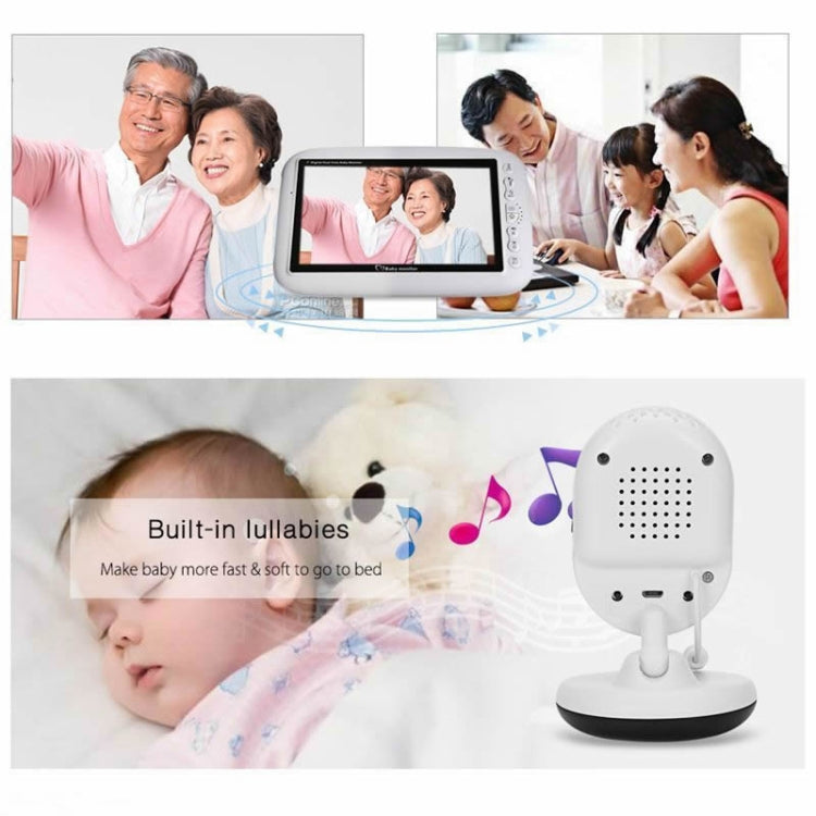 BM-SP820 2.4 inch LCD 2.4GHz Wireless Surveillance Camera Baby Monitor with 7-IR LED Night Vision, Two Way Voice Talk(White)