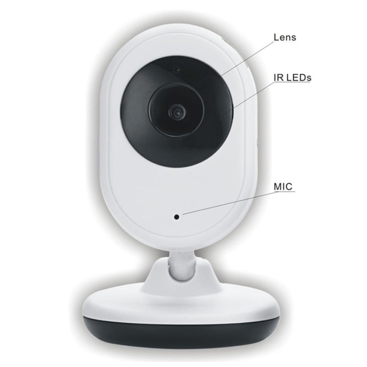 BM-SP820 2.4 inch LCD 2.4GHz Wireless Surveillance Camera Baby Monitor with 7-IR LED Night Vision, Two Way Voice Talk(White)