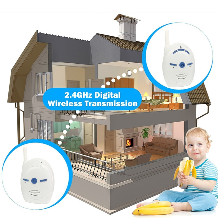 BM-V20 2.4GHz Wireless Digital Audio Baby Monitor, Two Way Voice Talk(White)