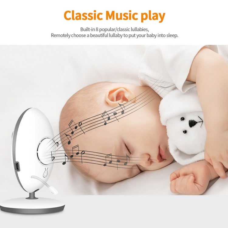 VB605 2.4 inch LCD 2.4GHz Wireless Surveillance Camera Baby Monitor, Support Two Way Talk Back, Night Vision(White)