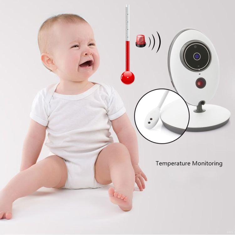 VB605 2.4 inch LCD 2.4GHz Wireless Surveillance Camera Baby Monitor, Support Two Way Talk Back, Night Vision(White)