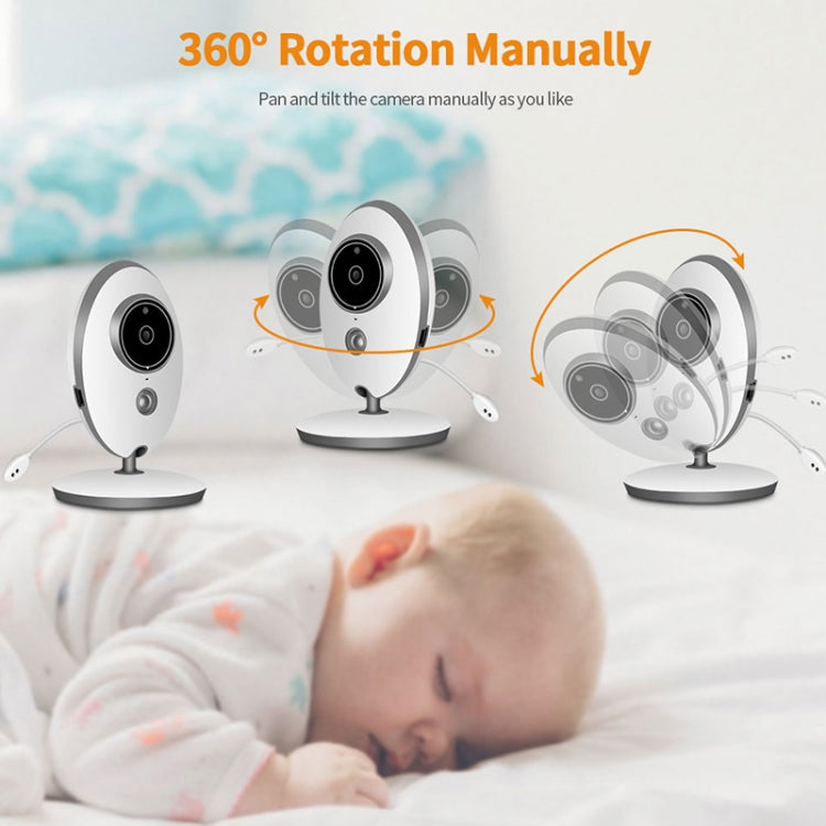 VB605 2.4 inch LCD 2.4GHz Wireless Surveillance Camera Baby Monitor, Support Two Way Talk Back, Night Vision(White)