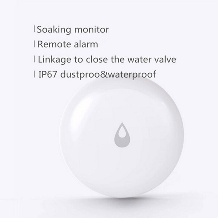 Original Xiaomi Youpin Aqara Water Immersing Sensor Flood Water Leak Detector for Home Remote Alarm Security Soaking Sensor, with the Xiaomi Multifunctional Gateway Use (CA1001)(White)