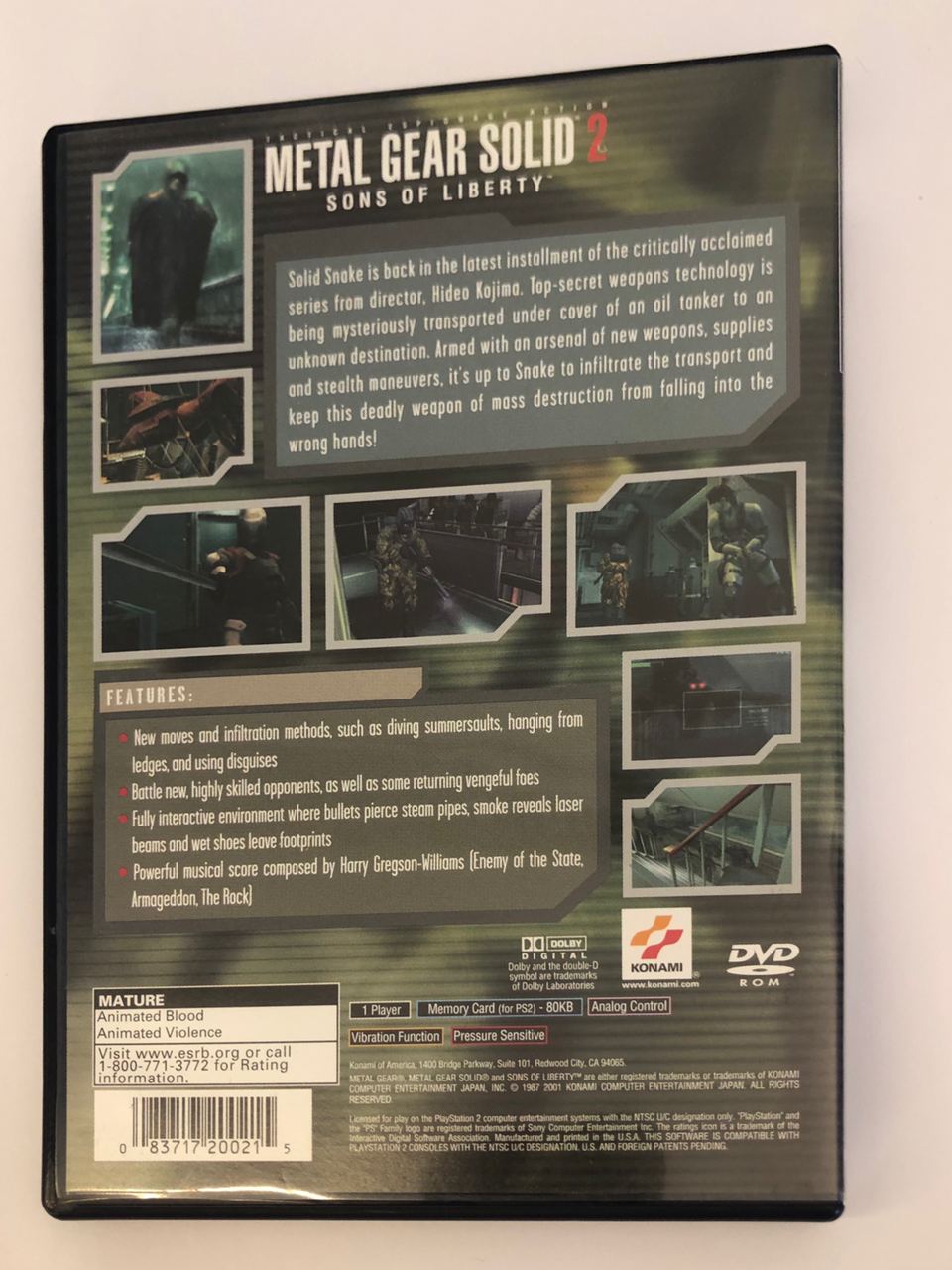 Metal Gear Solid 2 | PS2 | NM