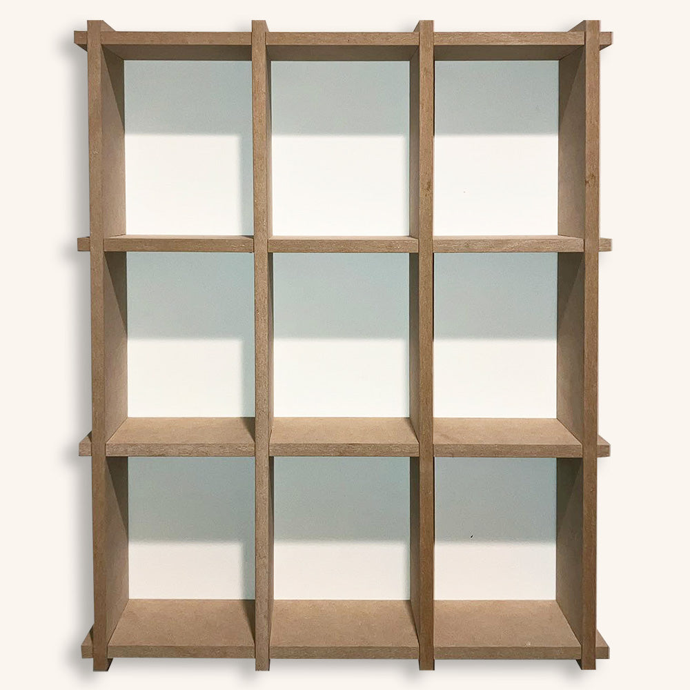 KUBBIE ULTRA (3x3) - In Box Display Case for Funko Pops, Wall Mountable & Stackable Pop Shelf (MDF Wood)