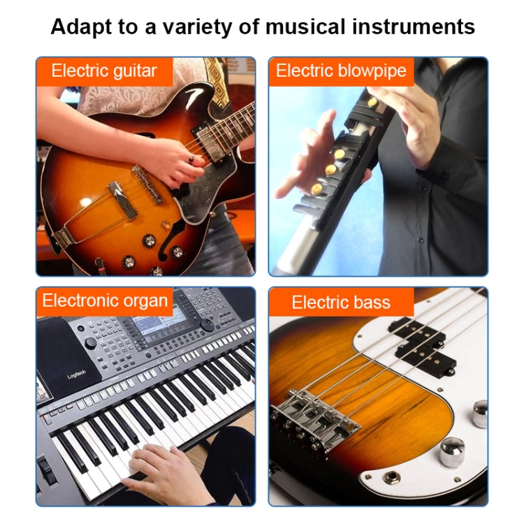 Measy AU688-U 20 Channels Wireless Guitar System Rechargeable Musical Instrument Transmitter Receiver