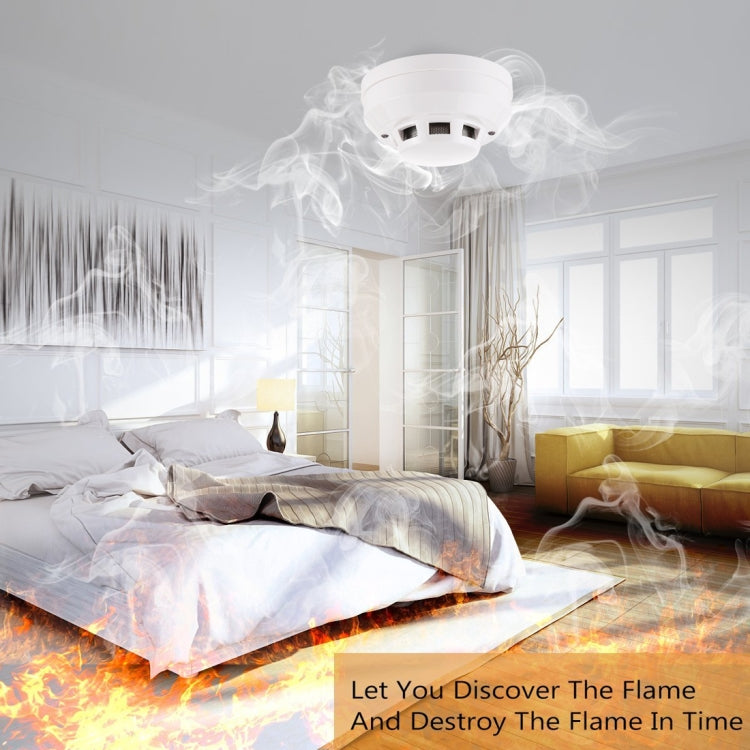 Photoelectric Smoke Detector with Red LED Indicator(White)