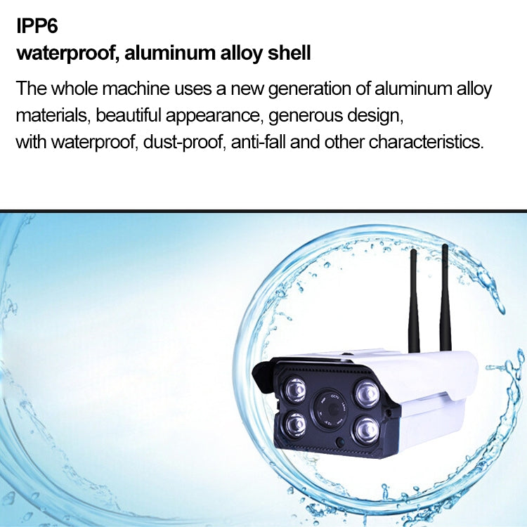 J-02130 1.3MP Dual Antenna Smart Wireless Wifi IP Camera, Support Infrared Night Vision & TF Card(64GB Max)