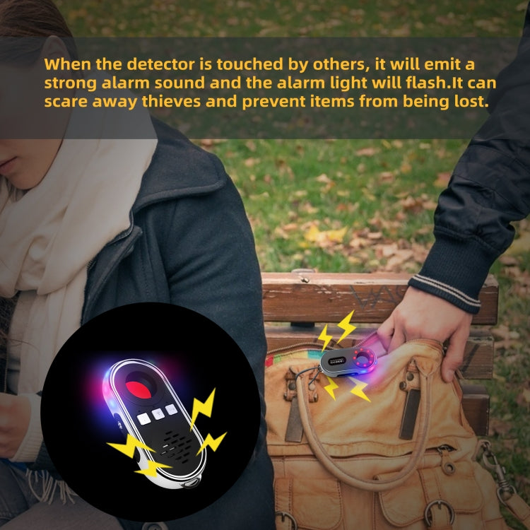 S200 Camera Detector with LED Flashlight (Black)