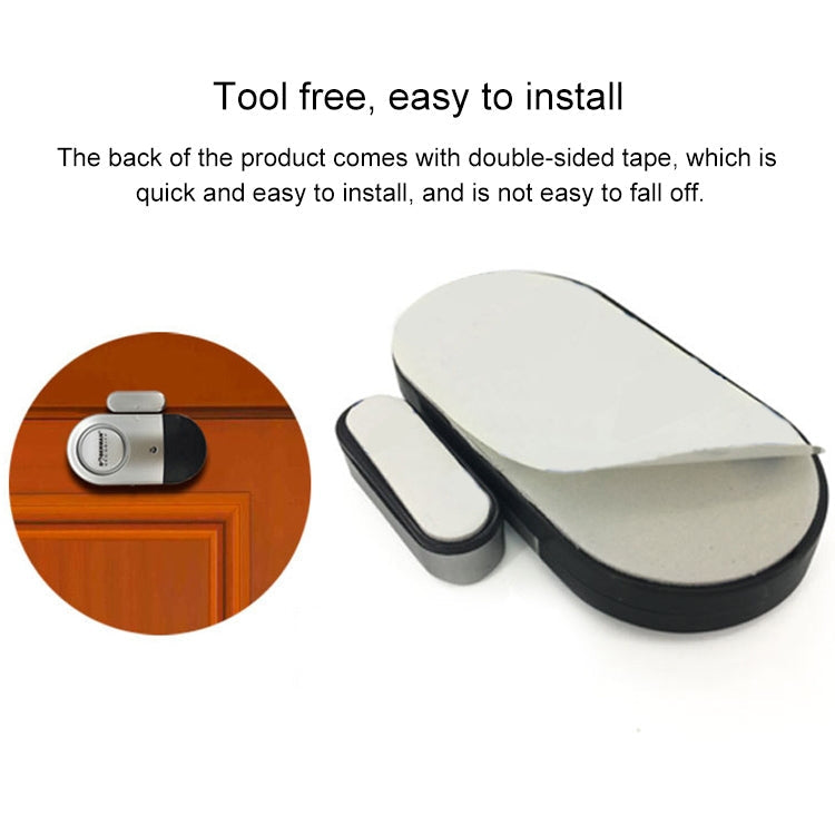 DOBERMAN SE-0701 Oval Household Anti-theft Door and Window Magnetic Spring Sensor Super Loud Simple Alarm