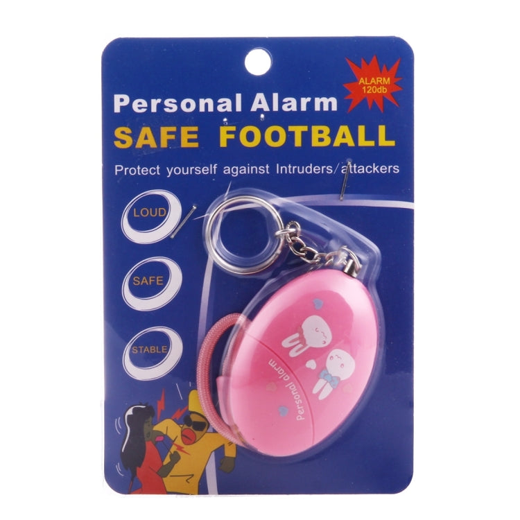 Mini Safe Football Loud Personal Alarm with Anti-Rape for Girl and Kids, 120Db Alarm(Pink)