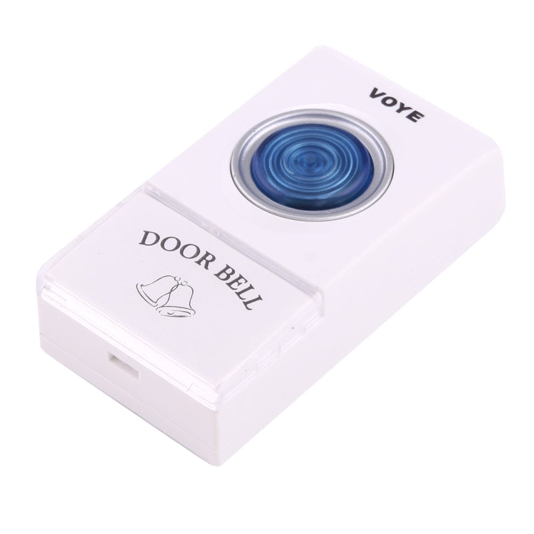 VOYE V001A2 Wireless Smart Music LED Home Doorbell with Dual Receiver, Remote Control Distance: 120m (Open Air)
