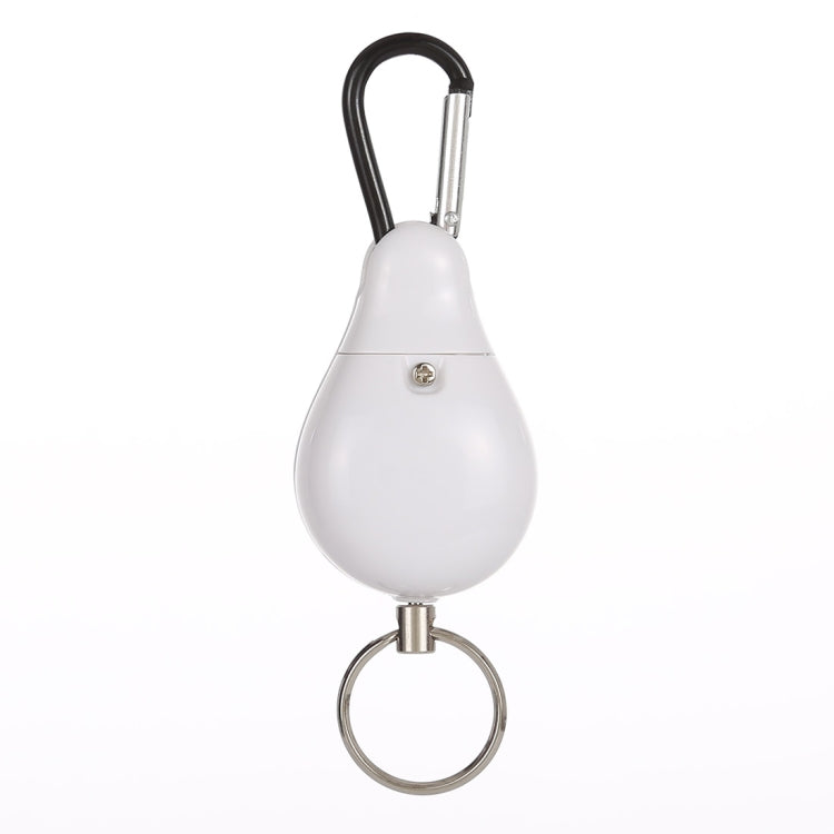 DOBERMAN Key-chain Personal Security Alarm Pull Ring Triggered Anti-attack Safety Emergency Alarm(White)