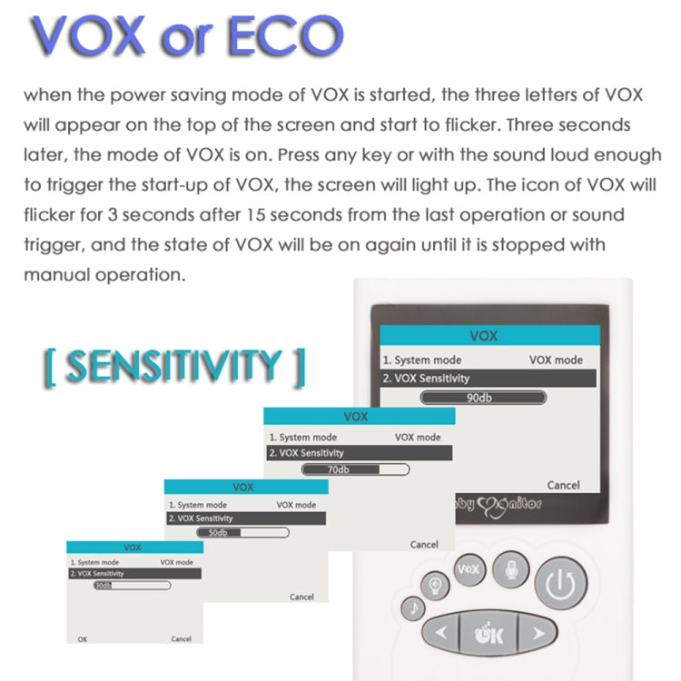 WLSES GB101 2.4 inch Wireless Surveillance Camera Baby Monitor, AU Plug